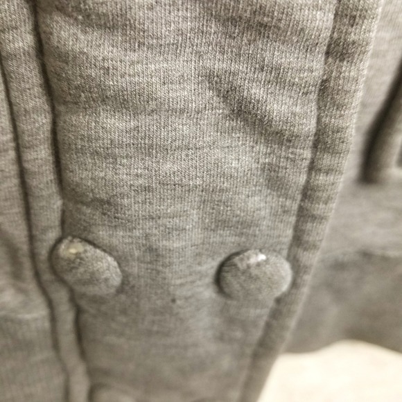 Element Gray Fleece Lined Full Zip Snaps Jacket Women's L Mock Neck Pockets - Picture 4 of 8